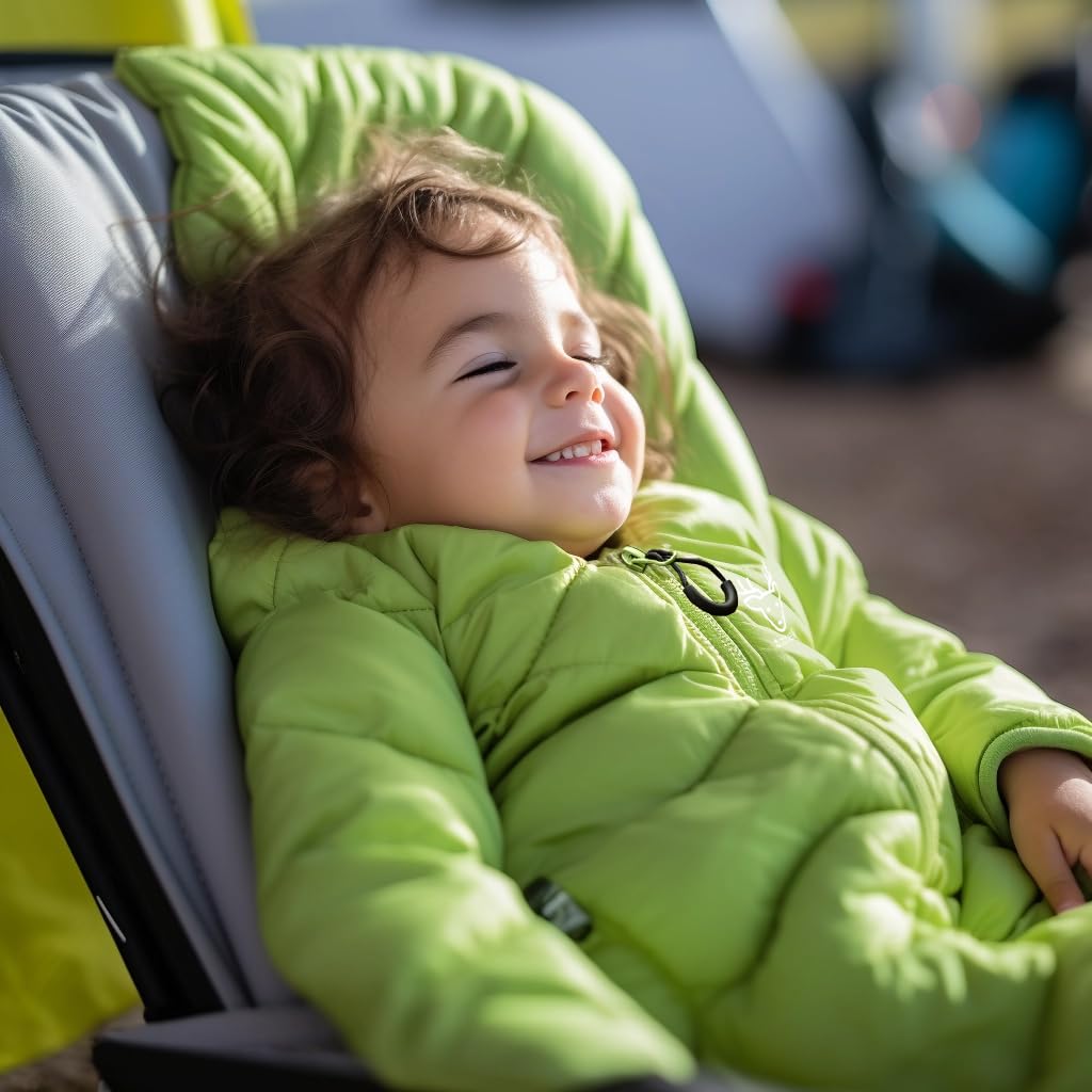 Walkable Puffy Toddler Sleeping Bags (2T-4T) - Garnish Green