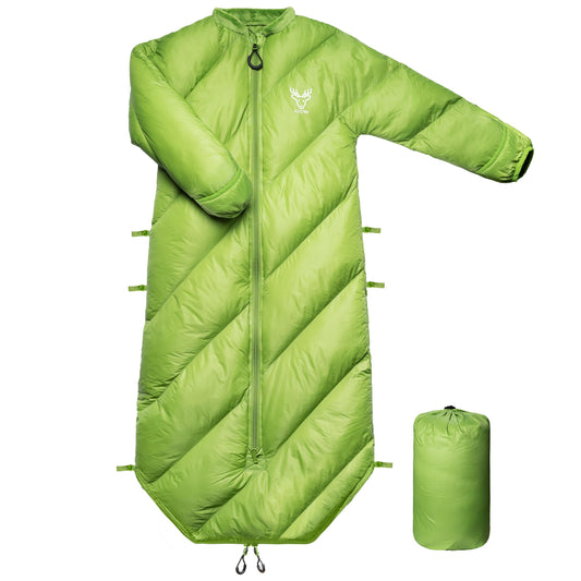 Walkable Puffy Toddler Sleeping Bags (2T-4T) - Garnish Green