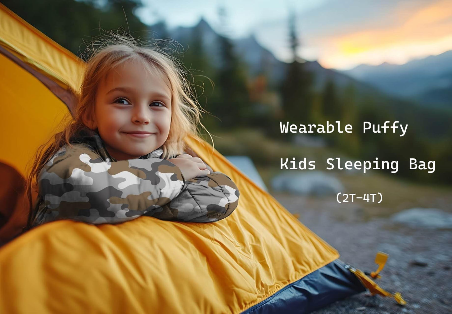 Puffy Toddler Sleeping Bags (2T-4T) - Camouflage