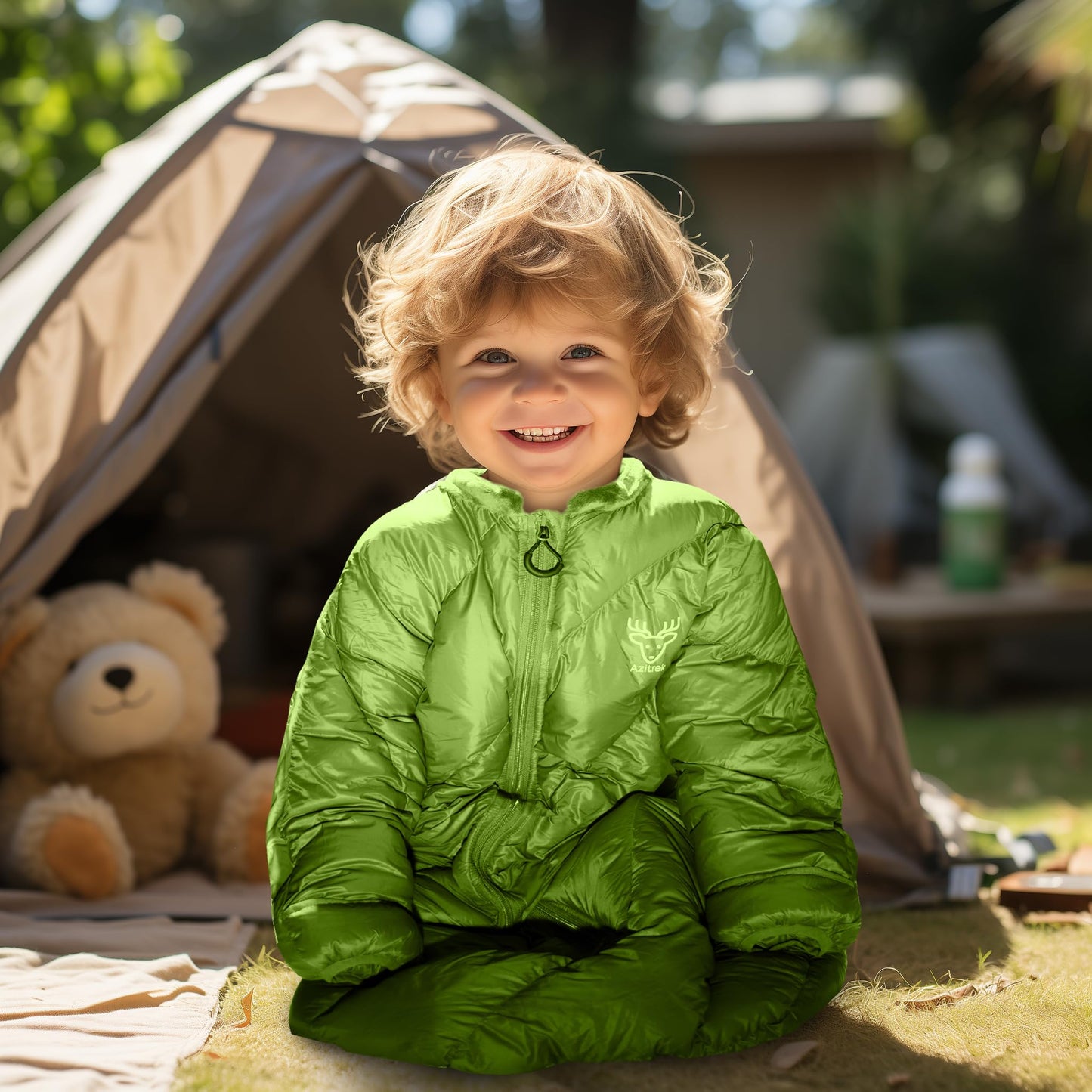 Puffy Toddler Sleeping Bags (2T-4T) - Garnish Green