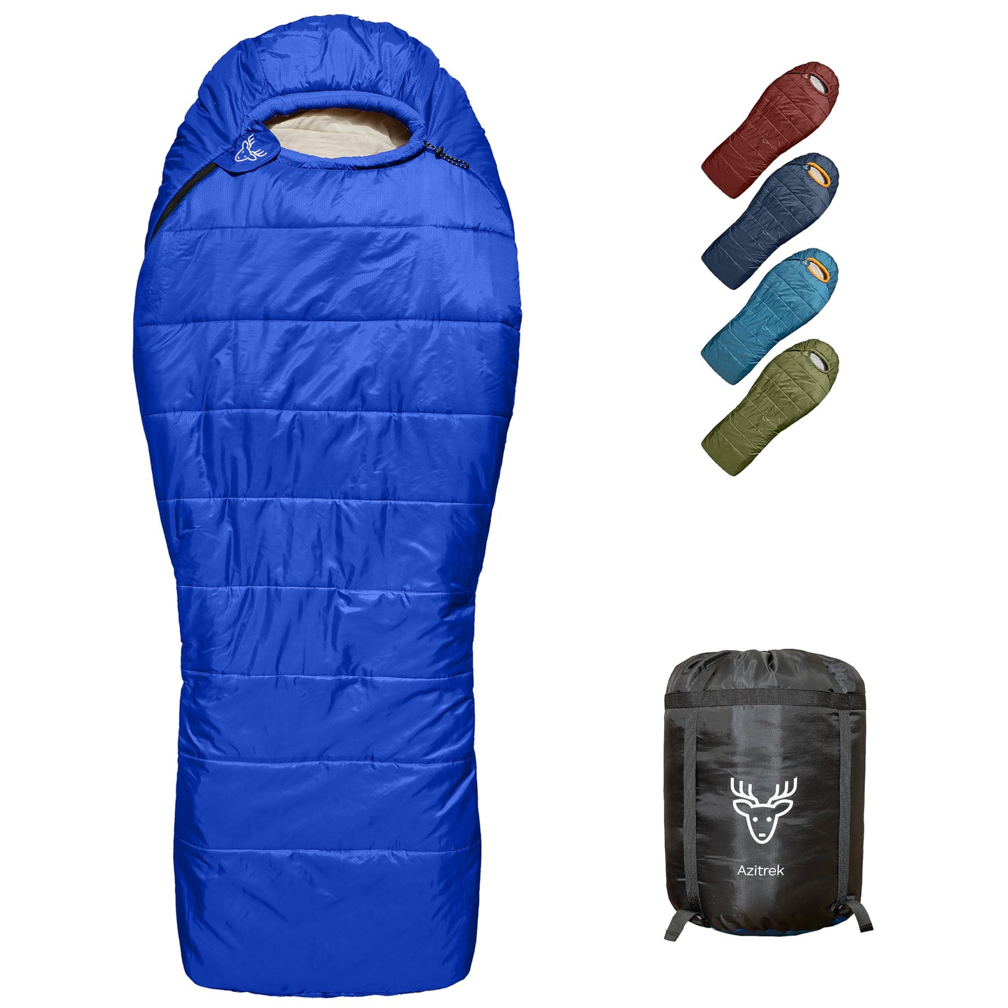 0 Degree Camping Sleeping Bags Mummy for Adults Youth | XXL Big and Tall 3-4 Season Warm and Cool Winter Cold Weather Sleeping Bag w. Compression Sack | Side Sleeper Friendly