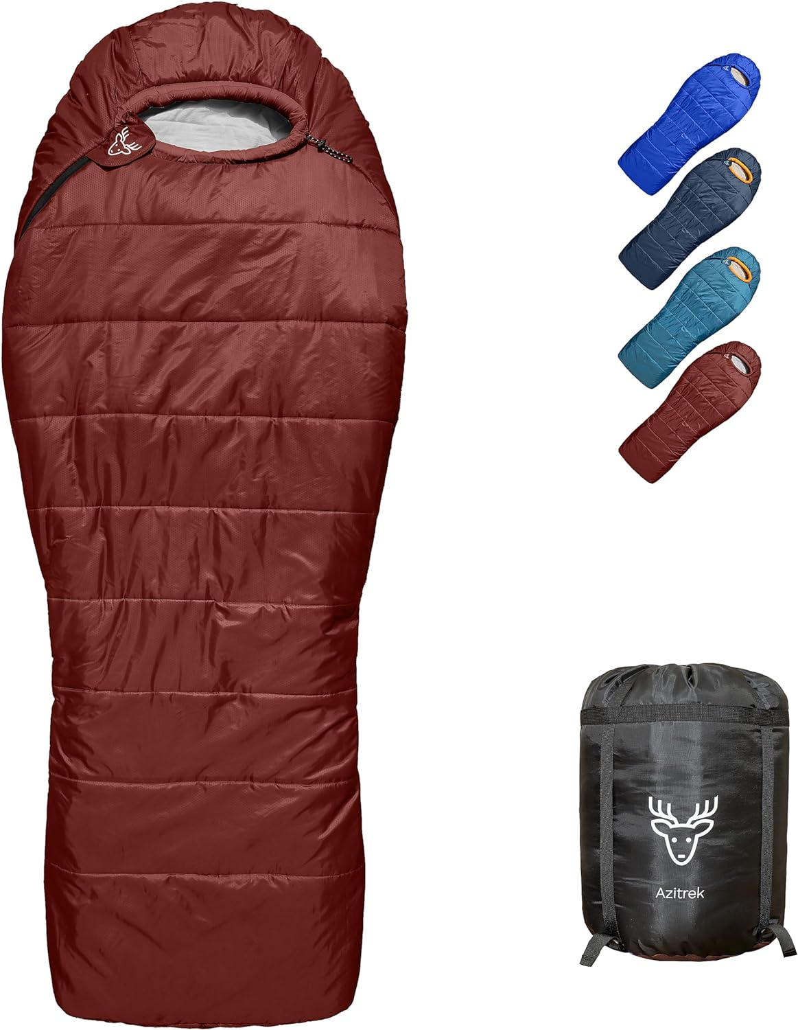 0 Degree Mummy Sleeping Bags for Adults Camping | XXL Big and Tall 3-4 Season Warm Cool | Cold Weather Winter Sleeping Bag w. Compression Sack Youth | Side Sleeper Friendly