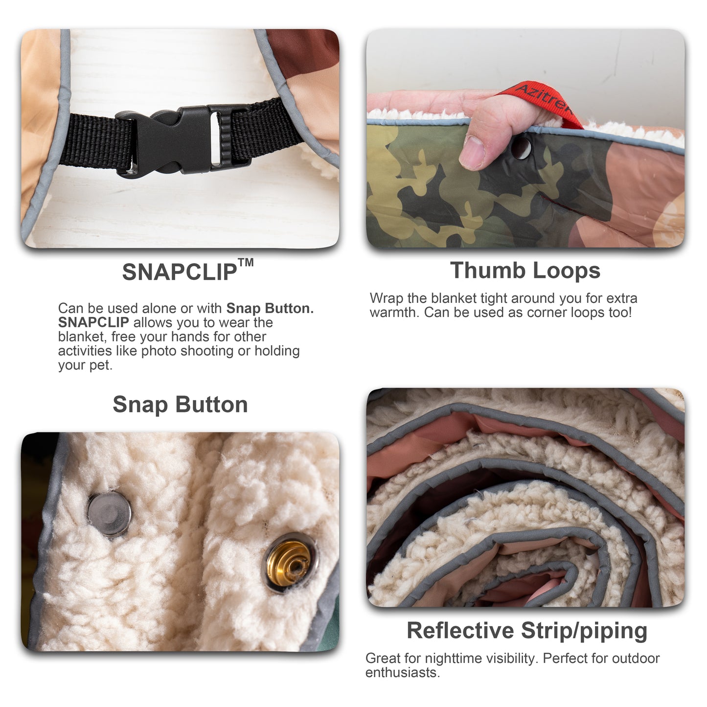 Puffy Sherpa Outdoor Blanket (XL: 55*78 in) - Grand Canyon N.P